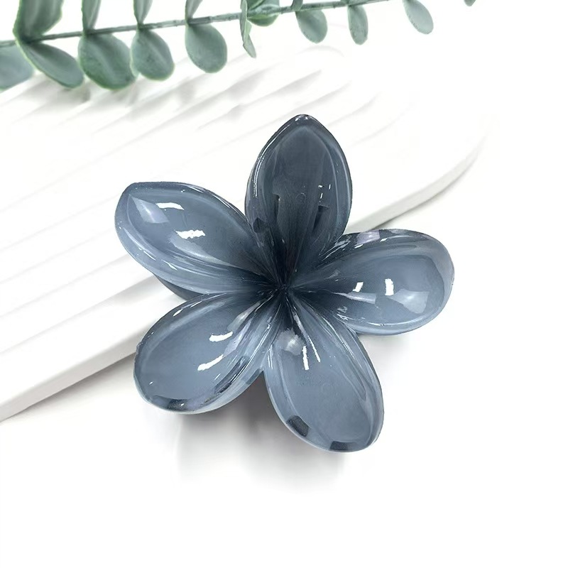 Picture of Cross-border egg flower clip large high-grade gradient Flower hairpin back head updo ponytail shark clip headdress