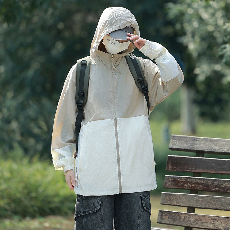 Picture of UPF50 Ice Silk Sunscreen Clothing Women's Summer Thin Loose Waterproof Sunscreen Clothing Couple Coat Men Can Develop LOGO
