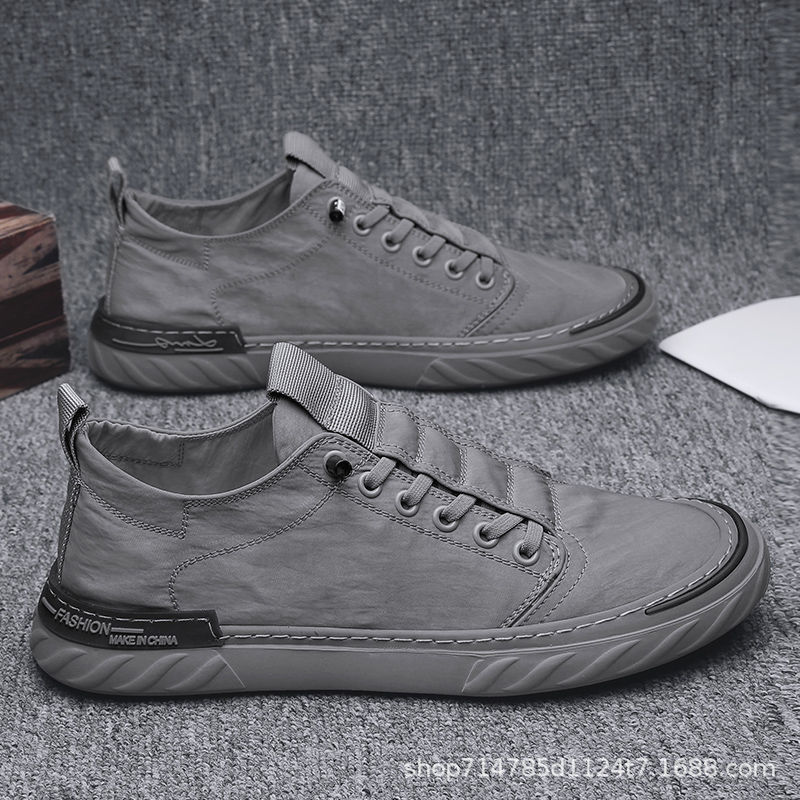 2025 Cross-border Spring New Breathable Old Beijing Cloth Shoes Korean Fashionable All-match Shoes Men's Casual Canvas Board Shoes