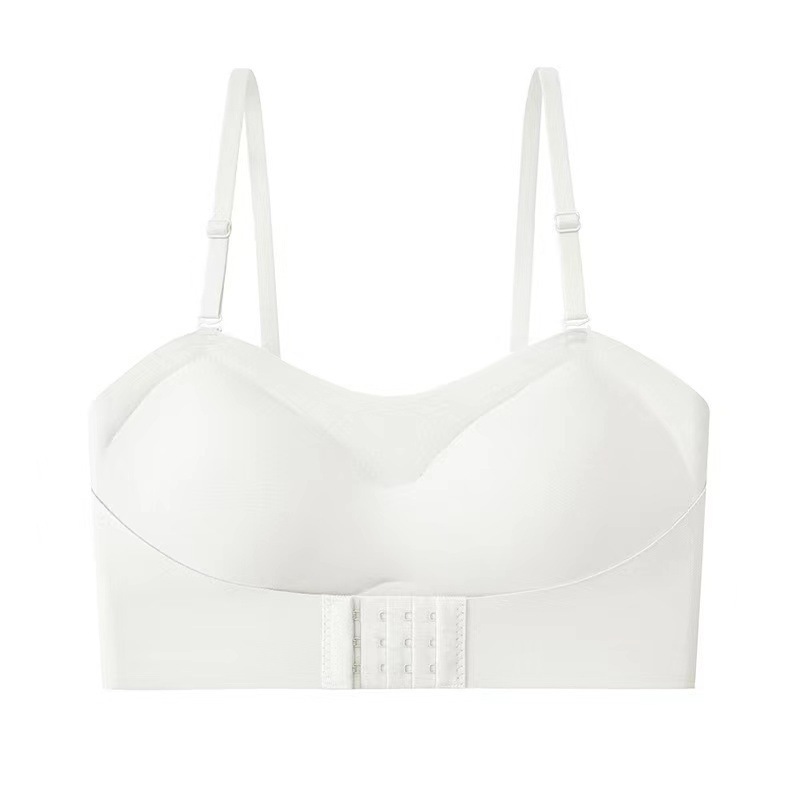 Picture of Strapless underwear women's invisible bra small chest push up non-slip tube top girl's wireless beauty back wrapped chest less Ladies