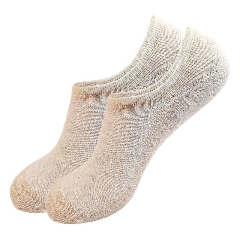 Junmeilong Invisible Socks Towel Thickeneded Male and Female Couple Fitness Terry Socks Dispensing Non-Slip Aerobics Sports Boat Socks