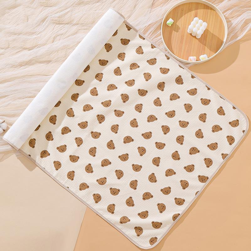Picture of Baby Waterproof Washable Diaper Pad Neonatal Breathable Anti-seepage Pad Baby Cotton Diaper Pad Aunt Pad Physiological Pad