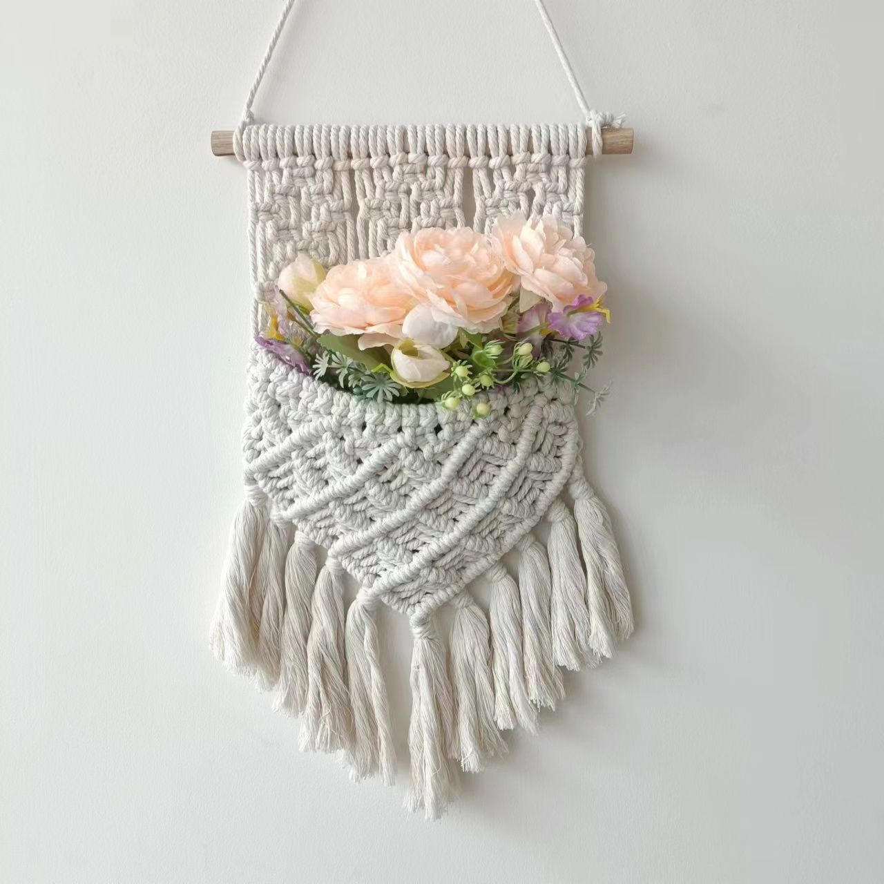 Picture of Nordic ins handmade woven tapestry hotel decoration living room wall hanging home accessories wholesale supply