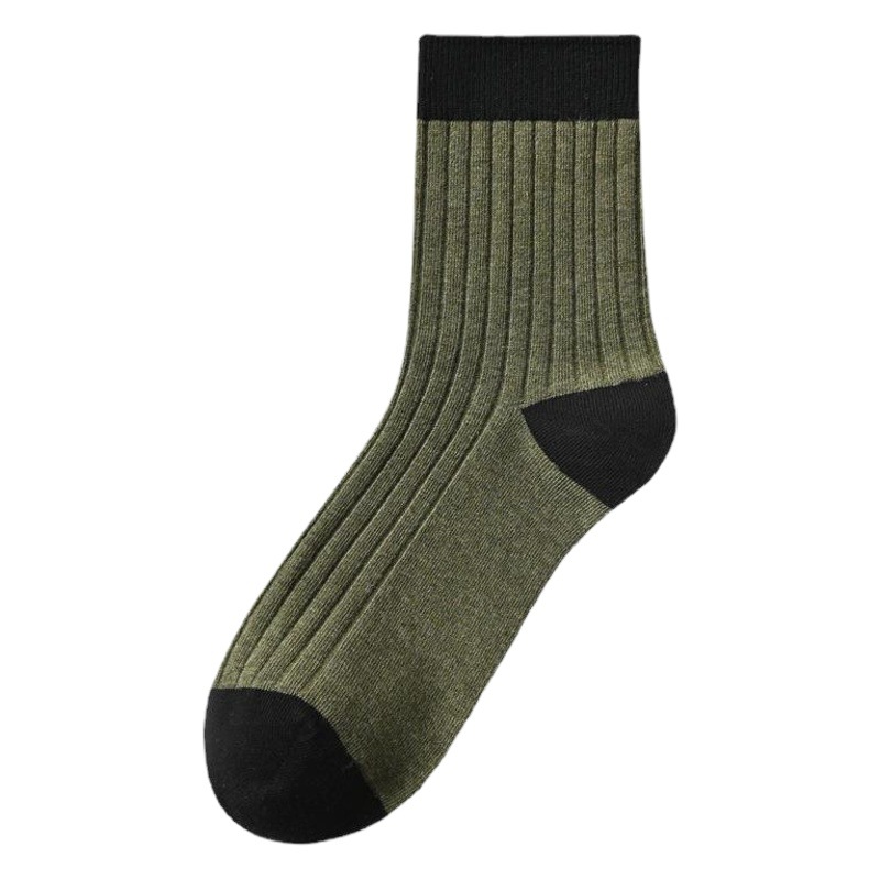 Cotton Spring and Autumn men's socks long mid-calf Cotton solid color new mid-top Xinjiang cotton autumn and winter men's socks