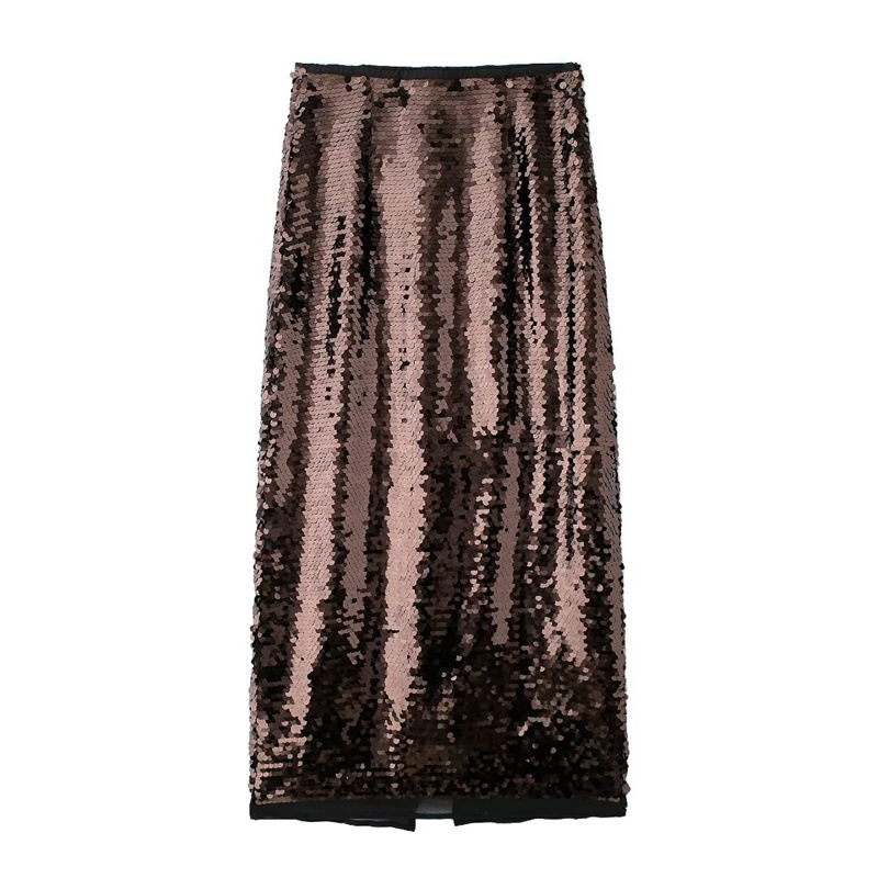 SAW AliExpress Independent Station New European and American Style Female Temperament High Waist Bead Midi dress 8779451