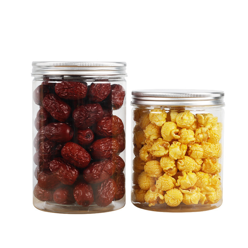 10cm Multigrain Food Dried Fruit Plastic Bottle Honey Jar Wholesale Thickeneded Transparent Kitchen Storage Box Sealed Jar