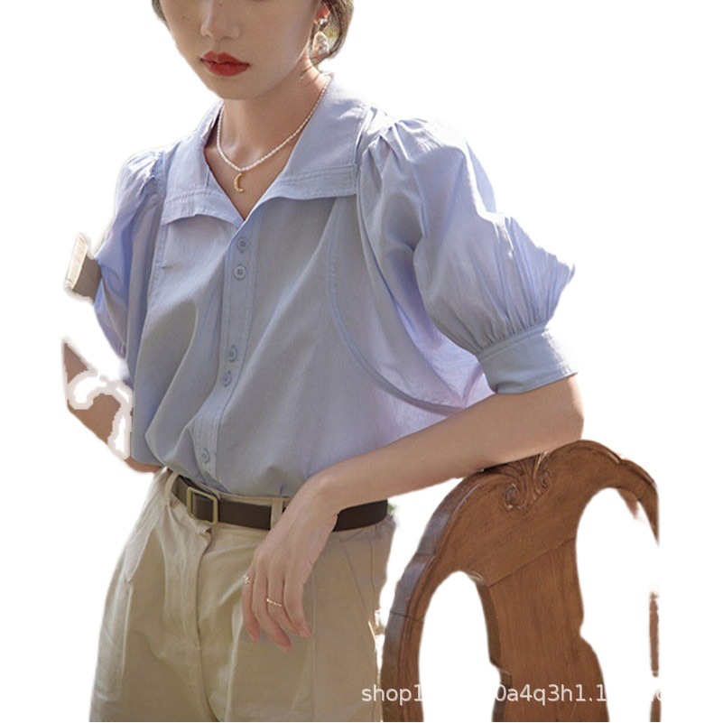 Long sleeve shirt coat for Women summer 2023 New loose design sense niche white shirt mid-length top