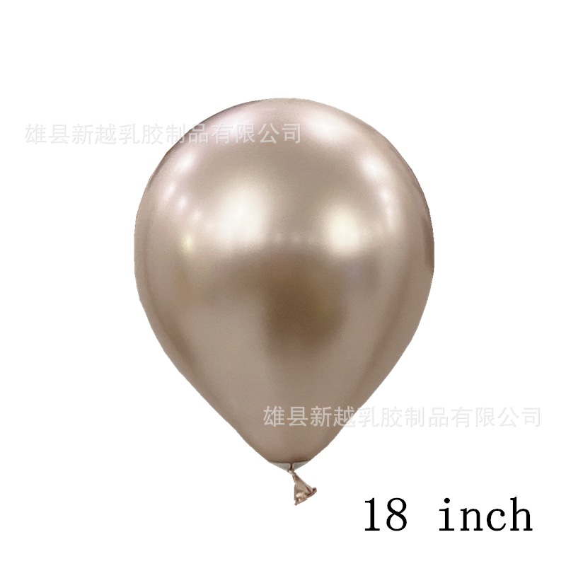 Picture of Amazon Cross-Border Champagne Gold Balloon 5 Inches 10 Inches 12inch 18inch Metal Balloon Champagne Gold Latex Balloon