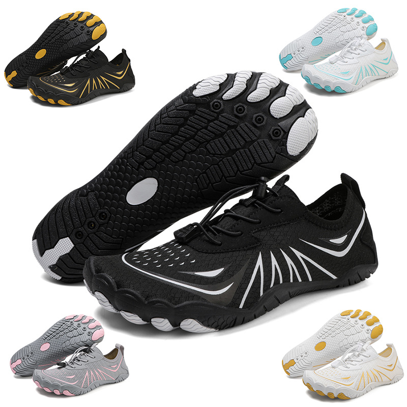 Cross-Border Outdoor River Tracing Shoes, Wading Non-Slip Beach Shoes, Barefoot Diving Shoes, Swimming and Cycling Fitness Shoes for Men and Women, Five-Finger Shoes
