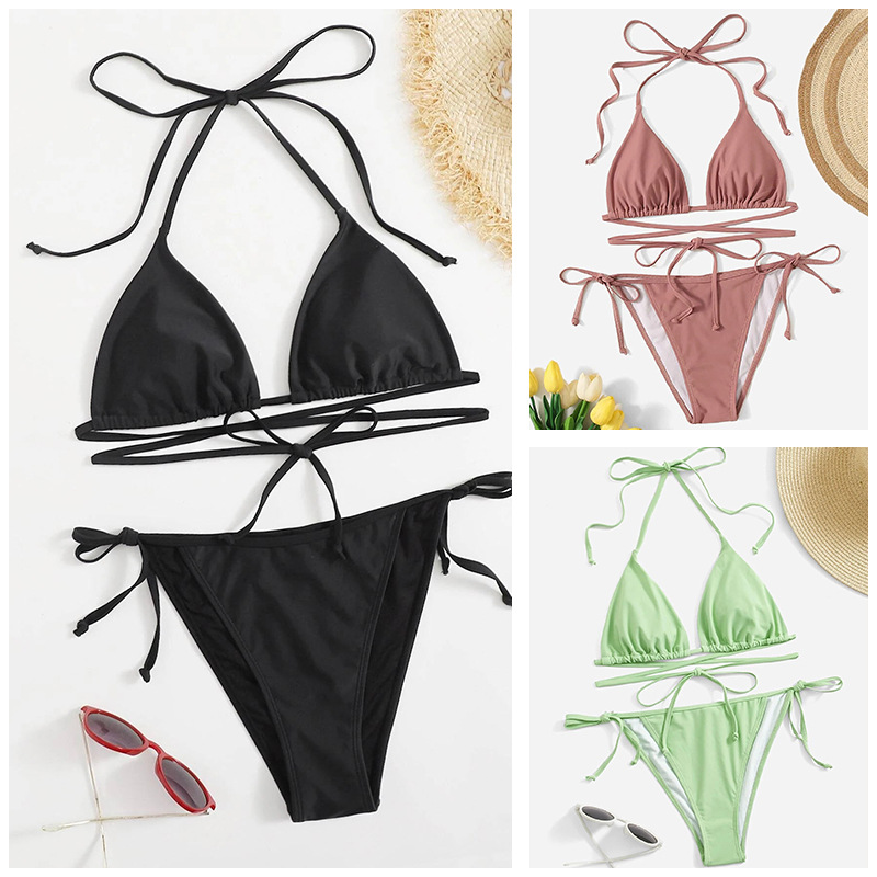 Wholesale Foreign Trade Swimsuit Bikini Split Sexy Fashion Swimsuit European and American Manufacturer