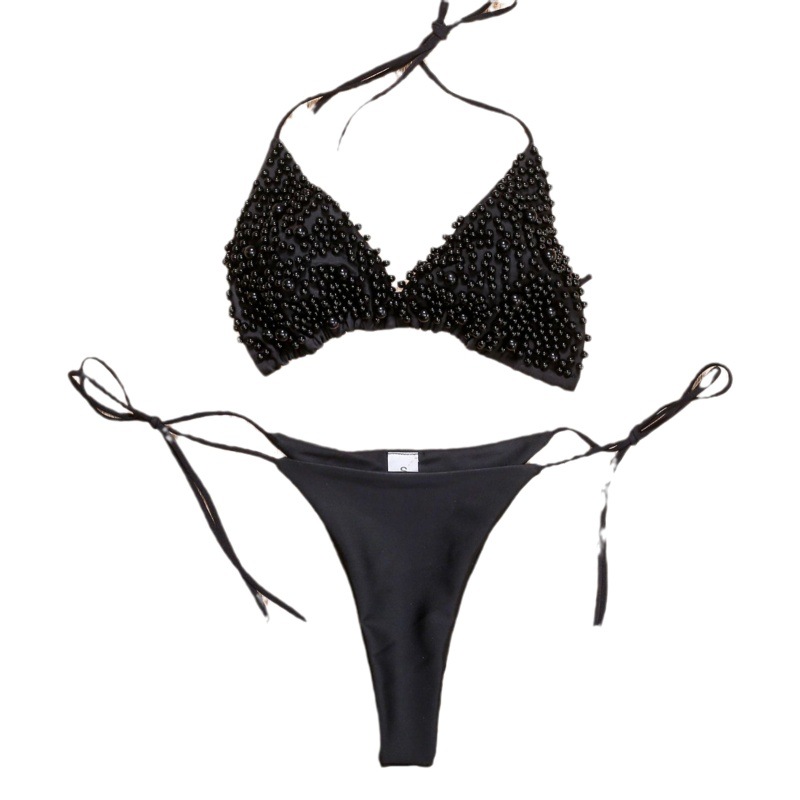 Cross-border European and American foreign trade new pearl bikini sexy thong swimsuit AliExpress Amazon explosion swimsuit
