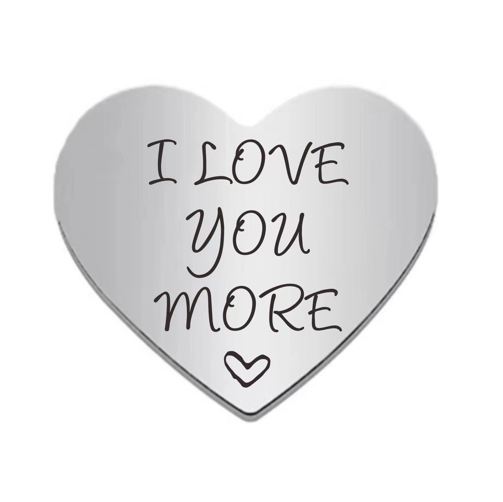 Picture of Cross-border hot-selling creative European and American stainless steel pocket lucky coins for male and female friends commemorative gifts lettering wholesale