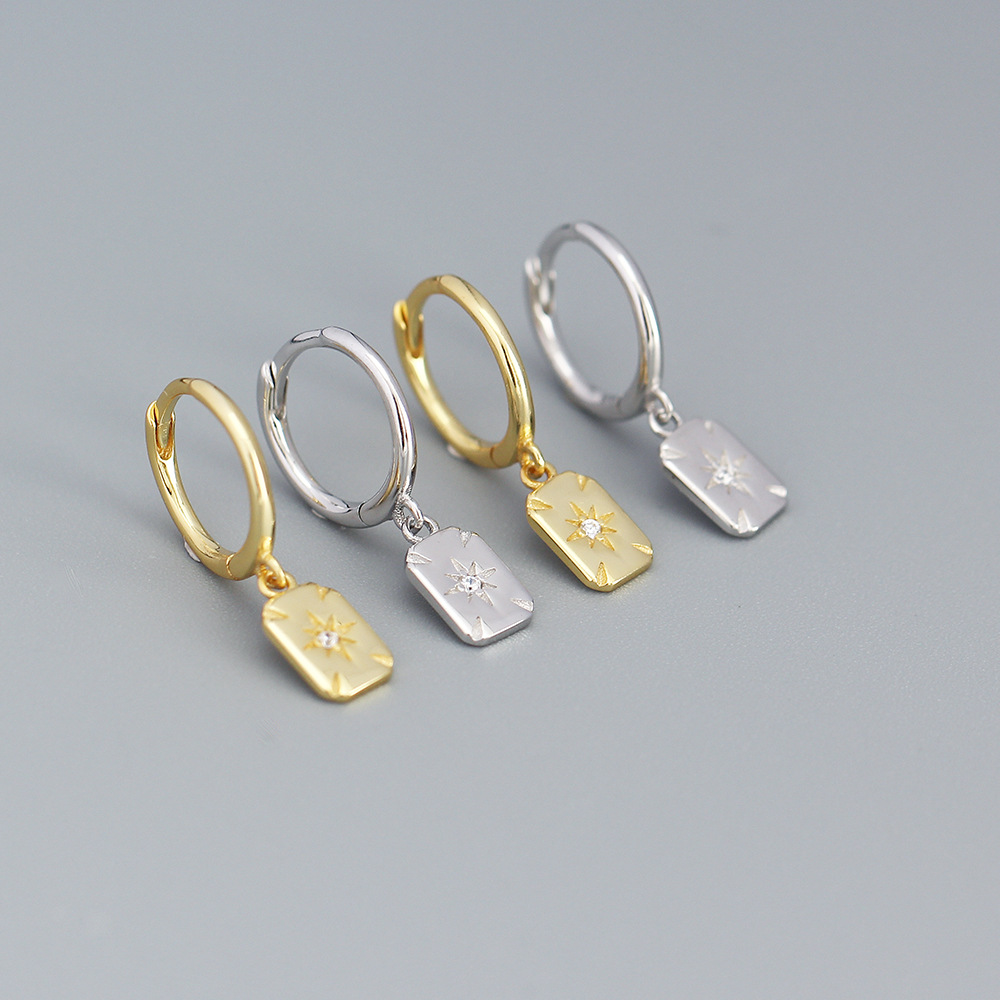YHE0 502 925 Sterling Silver Earrings Women's Advanced Sense 2022 New Fashion Explosions Niche Design Earrings and Earrings