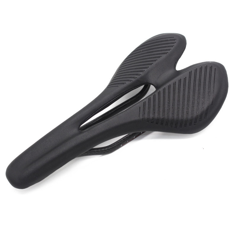 Full carbon fiber + microfiber cushion road bike mountain bike seat bag bicycle saddle hollow breathable LAZADA
