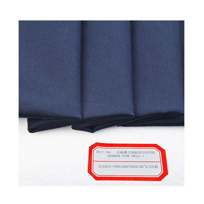 C32 * 21 + 4D fine twill cotton elastic fine twill 3/1 left oblique stretch fabric suit fabric pants