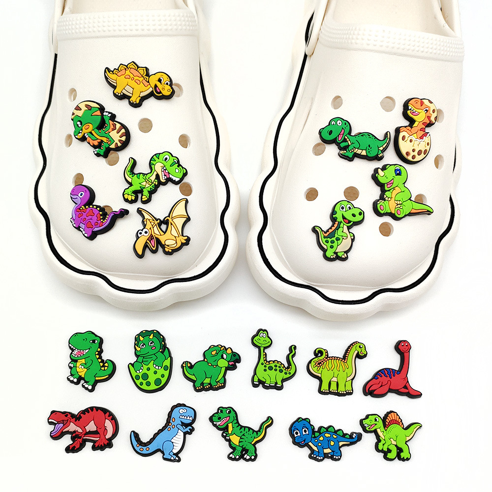 Picture of suit Dinosaur Series Amazon Cross-border Shoes Shoes Flower Garden Shoes Decorative Accessories PVC Soft Material