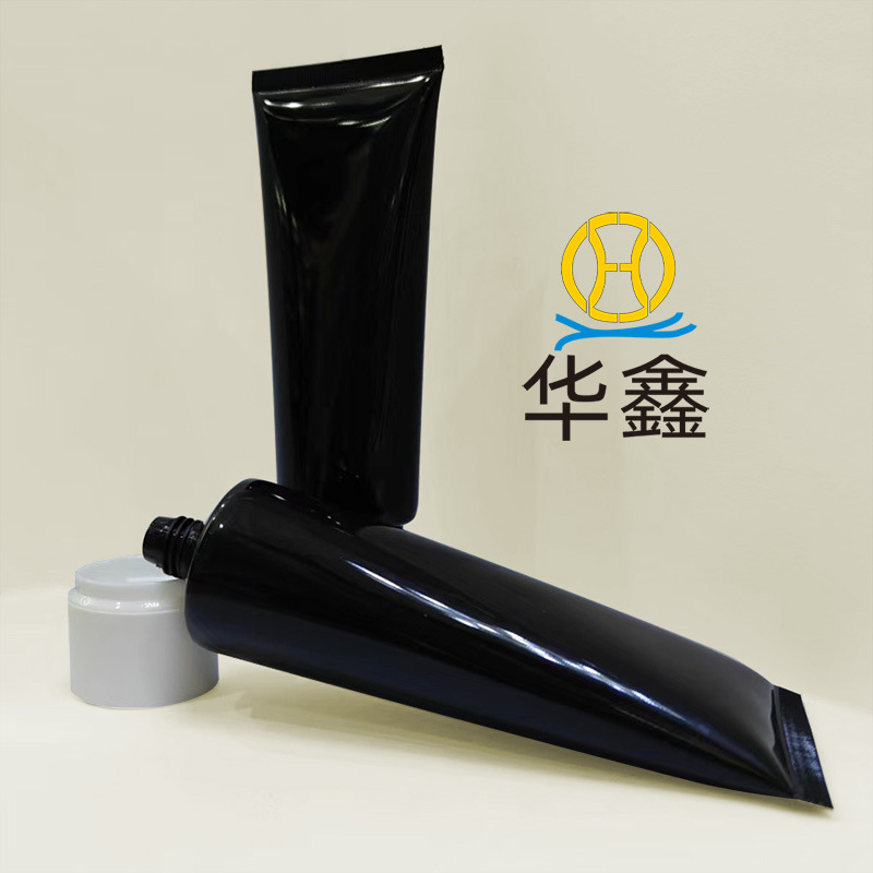 New Cosmetic Hose 120G100G Black Packaging Material Diamond Cap Facial Cleanser Hose Packaging Guangzhou Factory