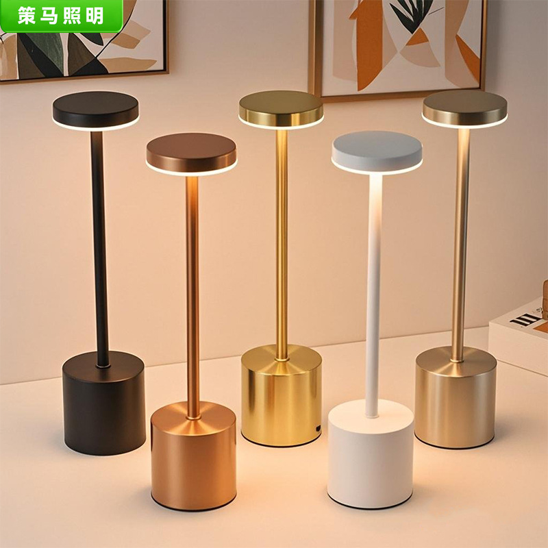 Cross-Border Creative Night Light I-Shaped Decorative Table Lamp Bar Bedroom Bedside Lamp Touch Light Luxury High-End Atmosphere Light