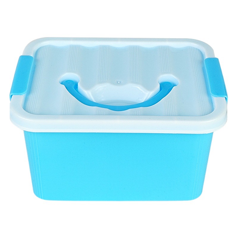 Smiley Portable Small Square Storage Box Laundry Beads Plastic Packaging Box Mobile Phone Case Data Cable Storage Box