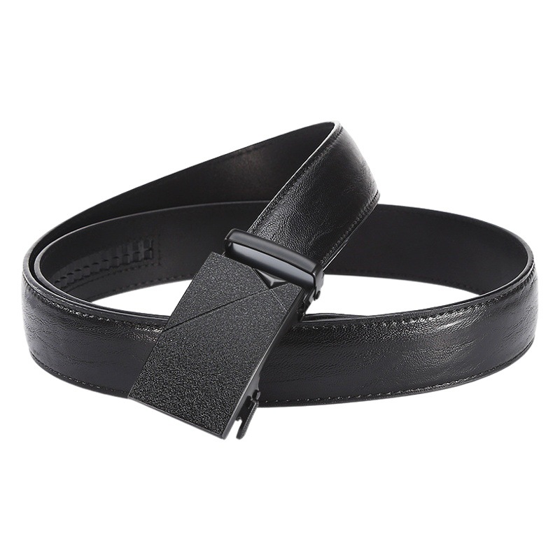Belt men's high-end automatic iron buckle decorative cowhide belt men's leisure stall supply belt manufacturers wholesale