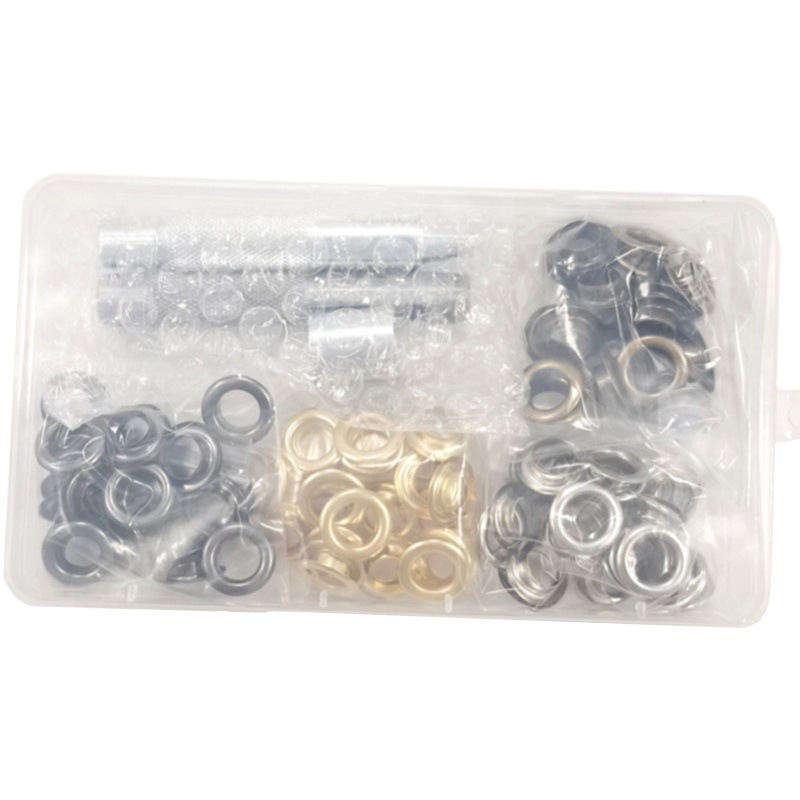 Amazon copper air eye buckle 100 sets of 10mm installation tools suit air eye tent metal copper eye buckle