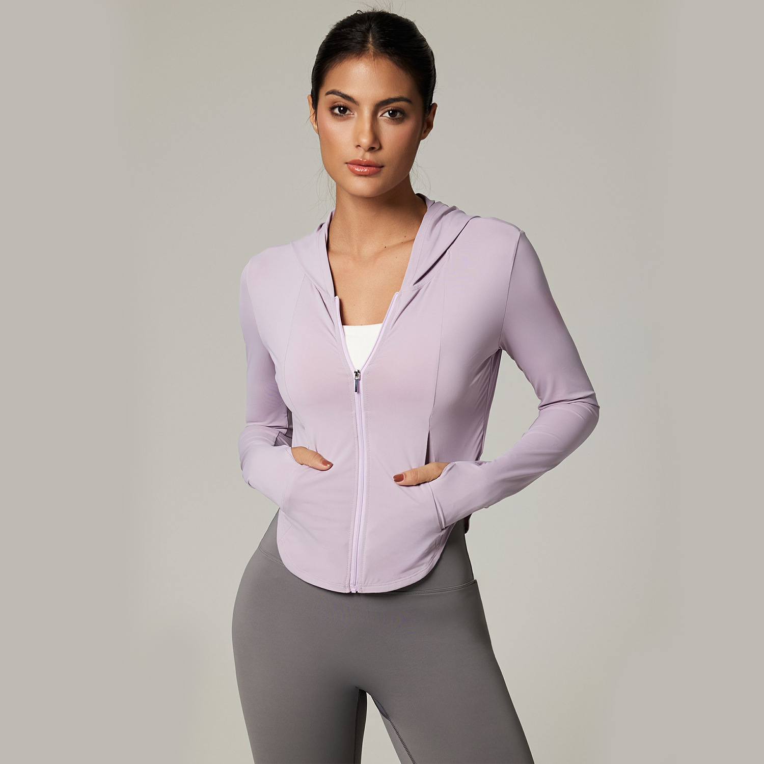 Cross-Border Foreign Trade Hooded Thin Sun Protection Clothing Women's Outdoor Sports Jacket Ice Silk Sun Protection Clothing Cycling Mountaineering Skin Clothing