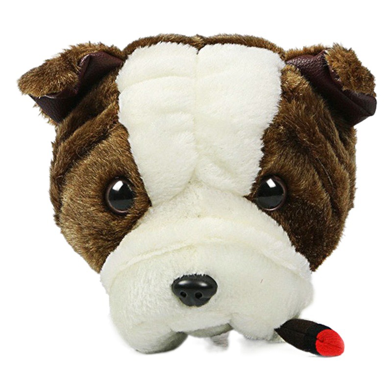 Golf Club Cap Cover Driver Cover Cartoon Bulldog Men and Women Suitable for 460Cc Cross-Border Hot Selling