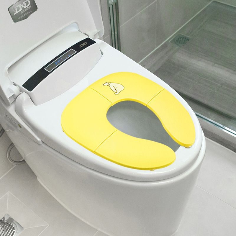 Children's folding toilet rim baby travel toilet mat hotel outing folding toilet mat can be folded and stored