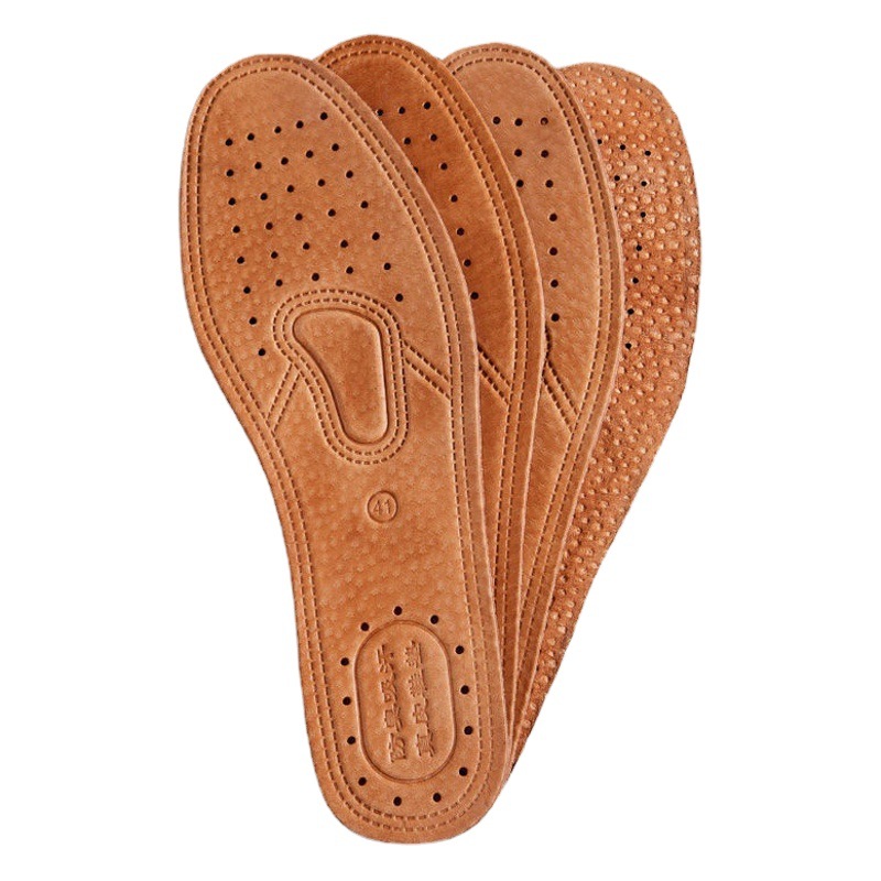 Cowhide Insoles Are Sweat-Absorbent, Deodorant, Breathable and Deodorant Genuine Leather Insoles for Men and Women, Sports Leather Insoles, Spring, Summer and Autum Insoles, Durable