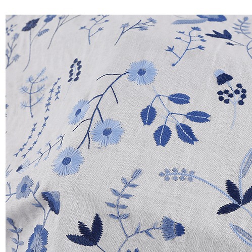 Picture of New Ramie Cotton Embroidered Cloth Flat Embroidered Hand-made Fashion Home Furnishing Dress Decorative Cloth