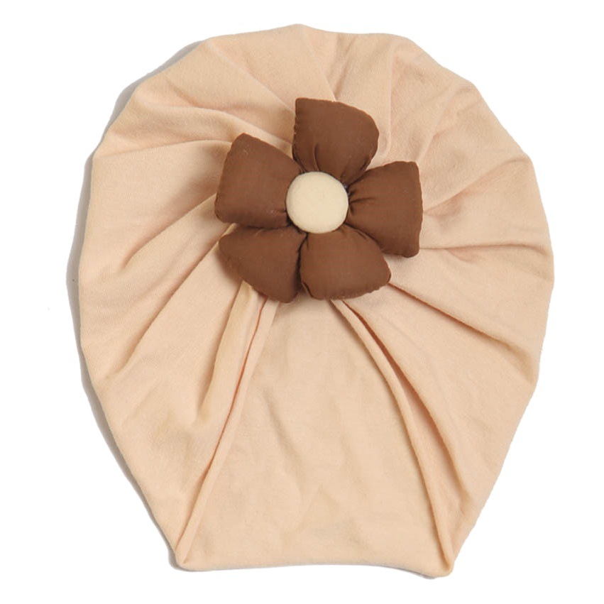 European and American New Baby Elastic Pullover Hat Ins Baby Spring & Fall Breathable Indian Hat Color Matching Flower Kidsren's Hat