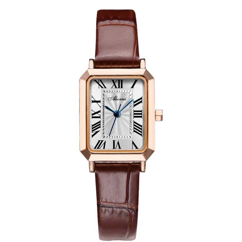 Yapini Women's Watch Retro Small Square Plate Temperament Student Watch Niche High-end Sense Belt Waterproof Quartz Watch