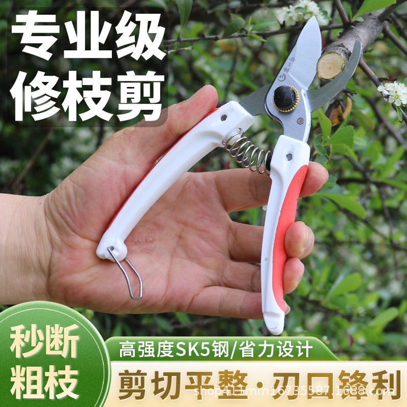 Two-color garden tool shears pruning shears gardening shears thickening fruit tree grafting thick branches fruit picking garden shears SK5