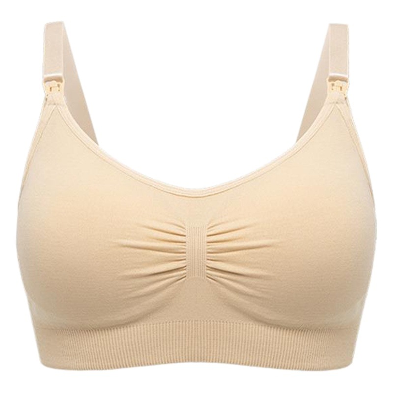 Picture of 2022 lactation underwear front open buckle bra comfortable ladies pregnant women underwear without steel ring lactation underwear wholesale