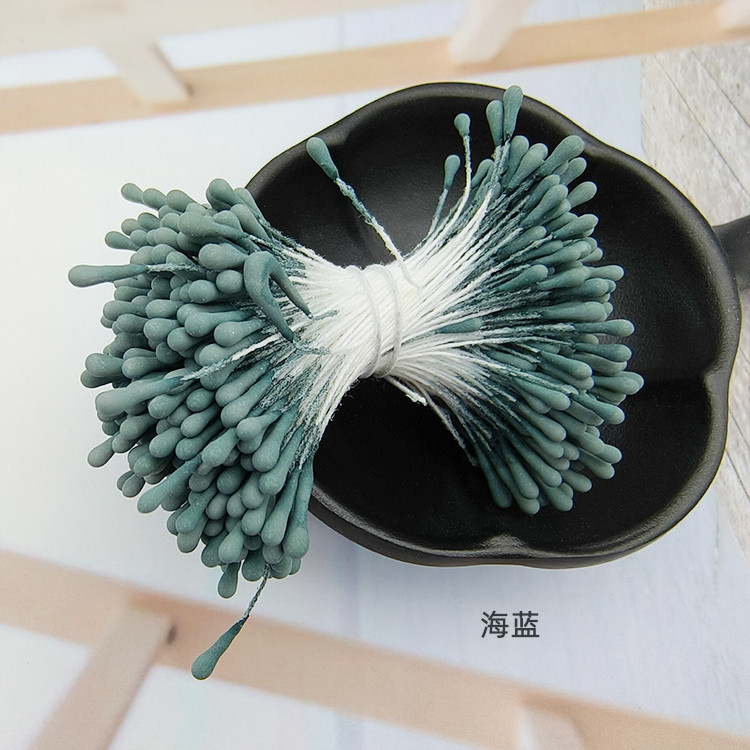 Picture of Wholesale Korean Style Handmade DIY Hair Accessories High Simulation Flower Stamens Material 2mm Matte Round Match Head Flower Heart Flower Stamens