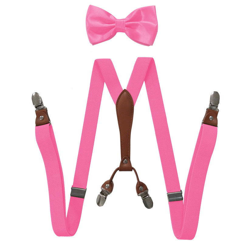 Picture of Cross-Border Supply 2.5cm Adult 4-Clip Elastic Suspenders Unisex Elastic Suspenders Set