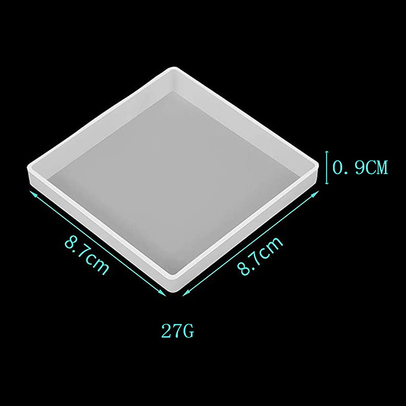 Picture of Strict selection of cross-border dedicated to drip plastic mold storage box mirror square round coasters suit handmade diy silicone