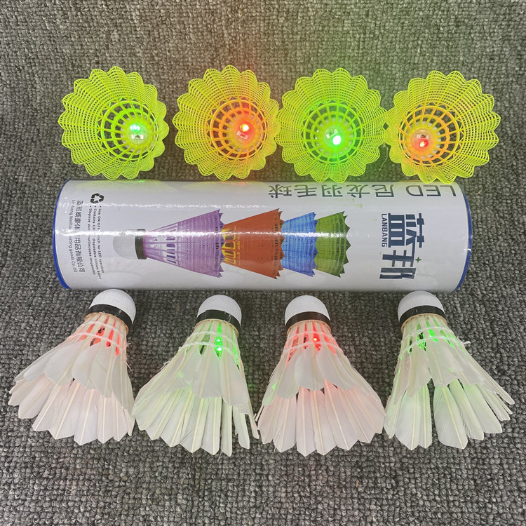 Blue Bang LED Badminton Luminous Badminton Outdoor Training Windproof Night Luminous Ball Nylon Ball