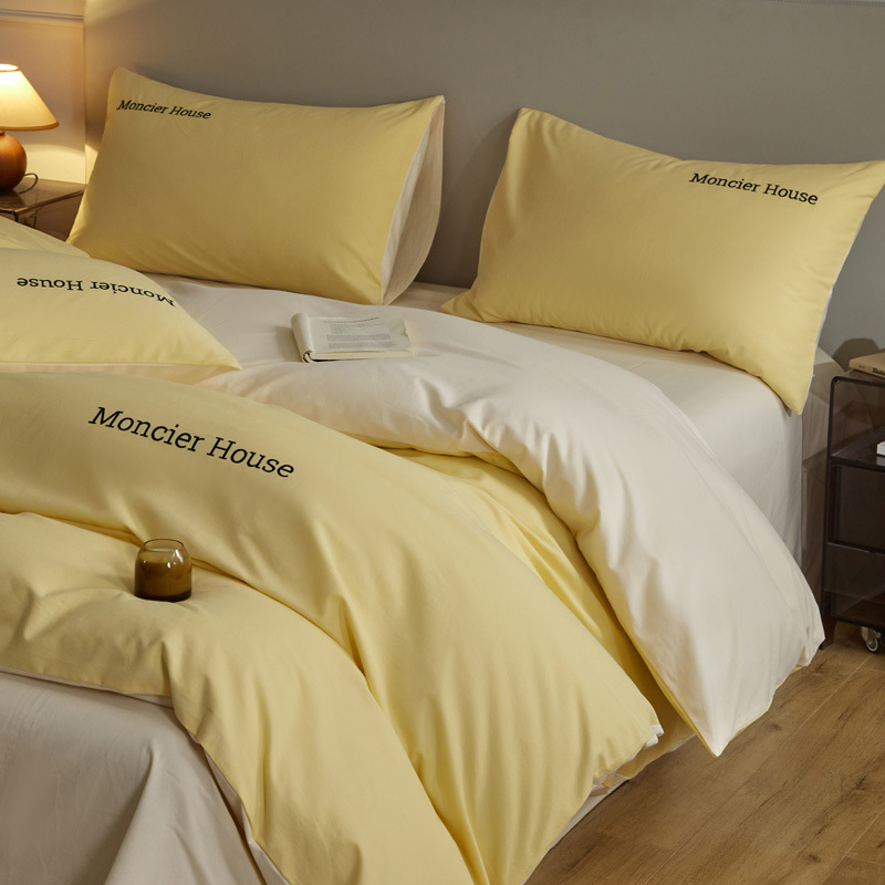 Picture of Light luxury cotton sanding four-piece set thickened high quality 100 cotton autumn and winter wholesale bed linen bedding