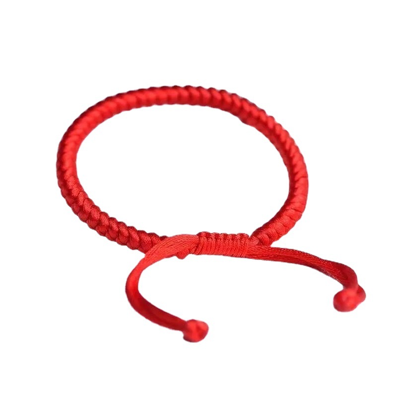 Picture of Xiao Zhan's Red Rope Bracelet Diamond Knot Hand-woven Hand Rope Baby Couple's Year of Life Transfers Men and Women