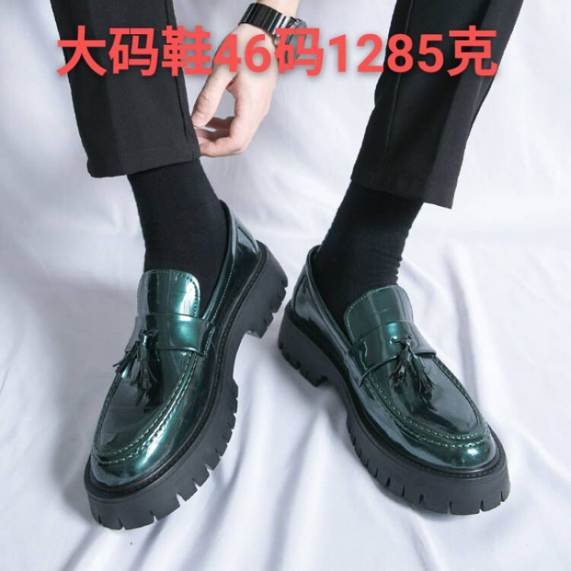 Thick soles increase the height of leather shoes 38-46 sizes
