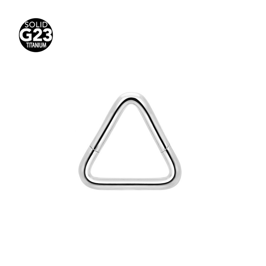 Picture of Cross-border explosions G23 titanium face triangle nose ring earrings 316 seamless nose ring ear ring body piercing jewelry