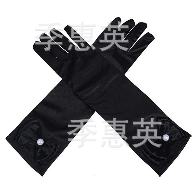 Picture of Children's Dance Clothing Princess Dress Long Long Gloves Flower Girl Dress Bow Gloves Cross-Border