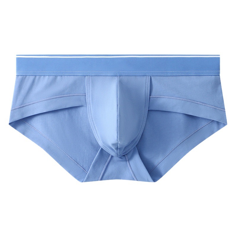 Zhongshan underwear men's briefs pure cotton breathable U convex big bag low waist sexy youth briefs men