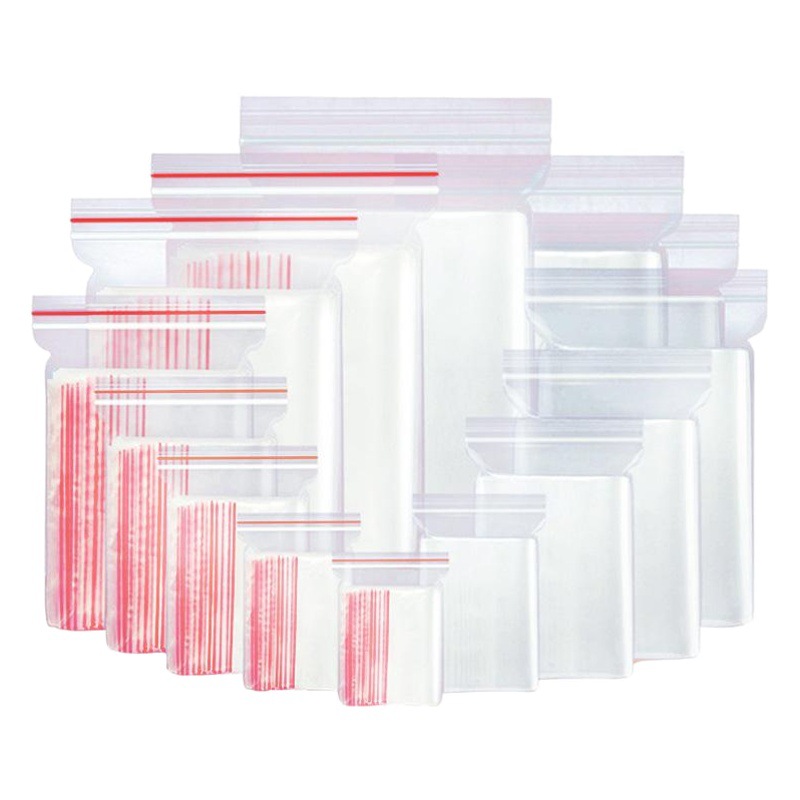 Transparent Pe Ziplock Bag Wholesale Food Bag Sealed Small Disposable Plastic Sealed Packaging Bag Packaging