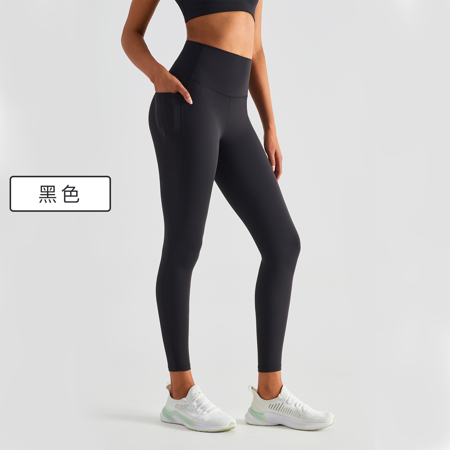 Picture of Spring and Summer New Style Nude Sports Tights Running Outdoor Yoga Pants High Elastic Peach Hip Lift High Waist Fitness Pants for Women