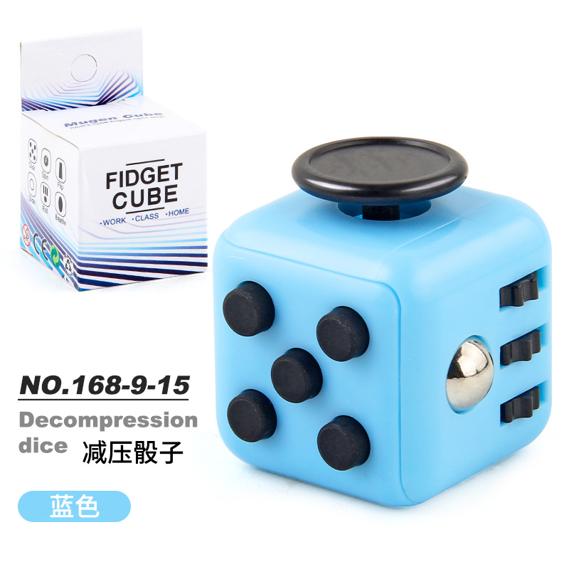 Picture of Cross-border New Strange Toy Decompression Rubik's Cube Vent Decompression Dice Press 6-sided Finger Rubik's Cube Source Factory
