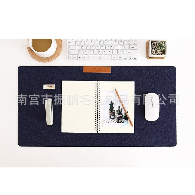 Factory wholesale large simple felt mouse pad felt function office desktop mouse pad table mat LOGO can be added