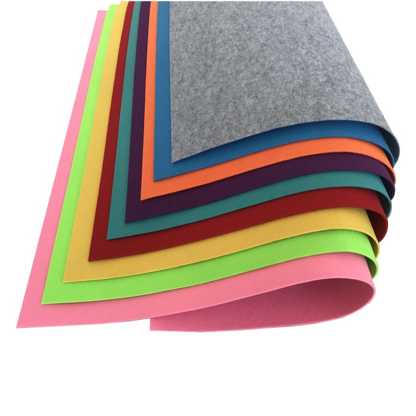 Ready-Made Colored Felt Fabric Rolls, Kindergarten DIY Craft Adhesive Felt, Manufacturer Wholesale Felt Fabric Wall Stickers