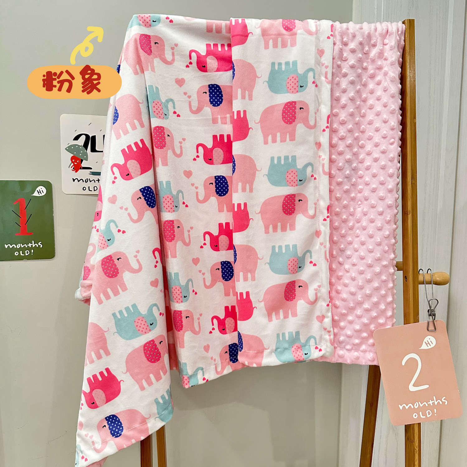 Picture of Children's Air Conditioning Quilt Doudou Soothing Small Hair Sleeping Blanket Washable Baby Lunch Break Quilt Four Seasons Sofa Blanket Cover Blanket